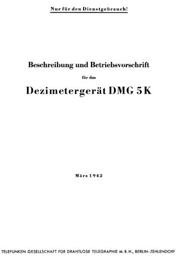 Dezimetergerät DMG 5 K - Cdvandt.org