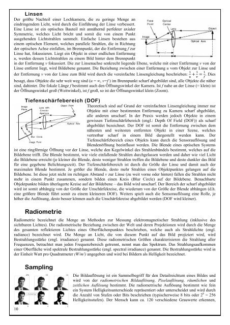 3. Bildaufnahme Das menschliche Auge