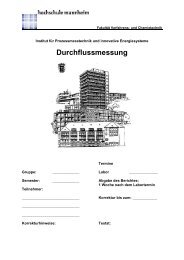 Durchflussmessung - Fakultät für Verfahrens- und Chemietechnik