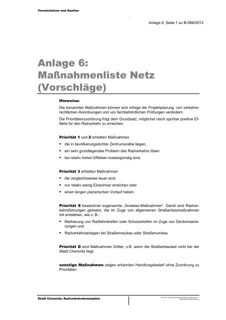 Erläuterung der Einzelmaßnahmen - Chemnitz