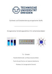 Praktikum - Fachrichtung Chemie und Lebensmittelchemie