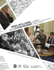 Bosnia, Intelligence, and the Clinton Presidency - Central ...