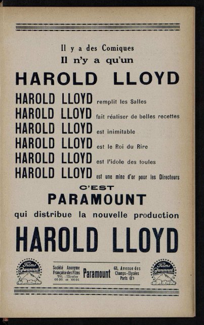 harold lloyd - Ciné-ressources