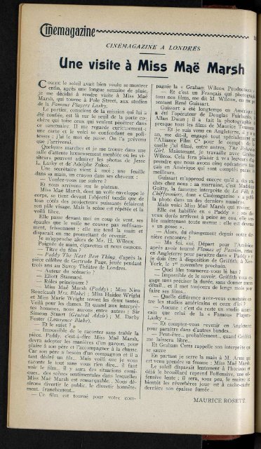 Cinémagazine 1922 n°44, 03/11/1922 - Ciné-ressources