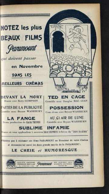 Cinémagazine 1922 n°44, 03/11/1922 - Ciné-ressources