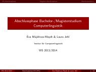 Folien - Institut für Computerlinguistik