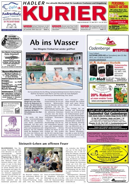 Ab ins Wasser - CNV-Kuriere