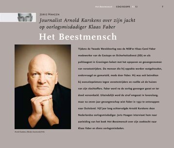 Het Beestmensch. Journalist Arnold Karskens over zijn jacht - Cogis