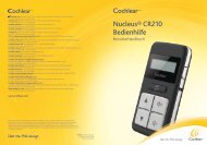 Nucleus® 6 Bedienhilfe - Cochlear