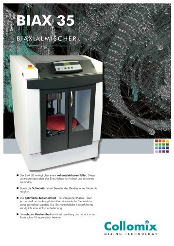 Datenblatt BIAX 35 - Collomix