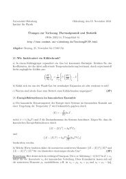 Übungsblatt 6 - Universität Oldenburg