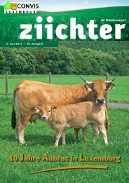 de lëtzebuerger Ziichter 2/2013 - Convis Herdbuch Service Elevage ...