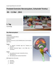 Protokoll Zentrales Nervensystem, Schwindel Tinnitus 09. – 11 Mai ...