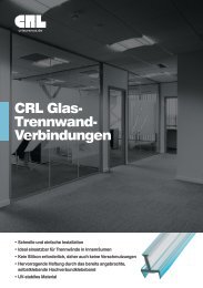 CRL Glas- Trennwand- Verbindungen - bei CRL