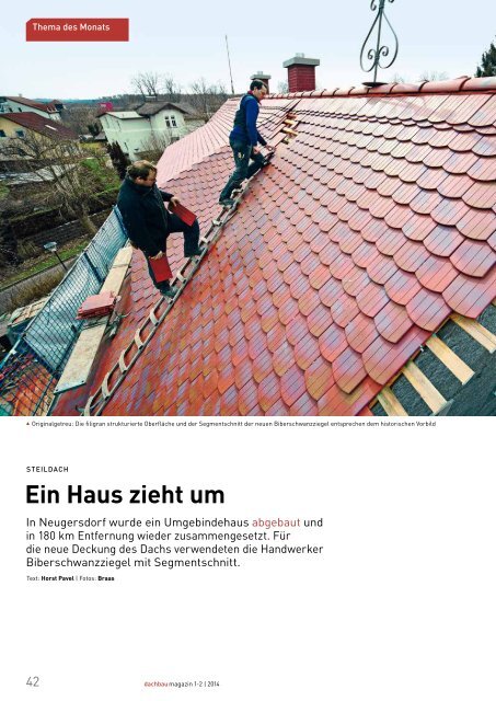 Kultur vom Dachdecker - Dachbaumagazin