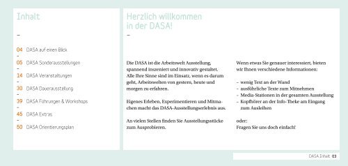 Programm 2. Halbjahr 2013 - DASA