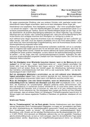 Krankenschein – Rechte und Pflichten? (PDF) - Das Erste