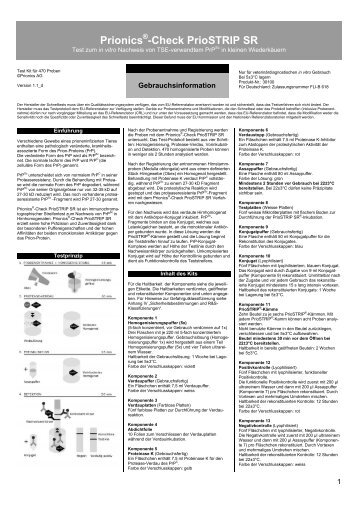 Prionics -Check PrioSTRIP SR - Defra