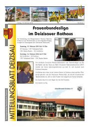 Aktuelles Gemeindemitteilungsblatt - Gemeinde Deizisau