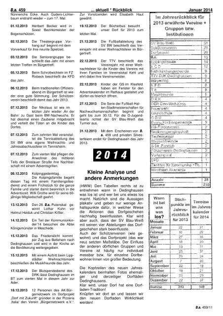 Ausgabe 459 - Dedinghausen