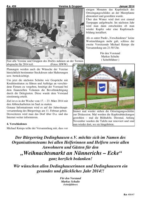 Ausgabe 459 - Dedinghausen