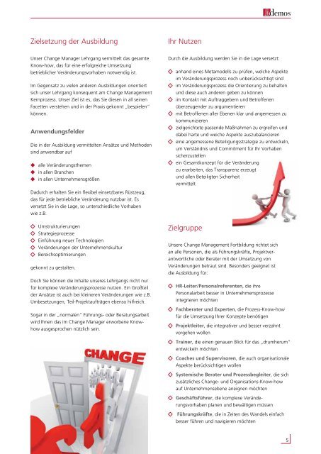 Change Manager - Demos GmbH