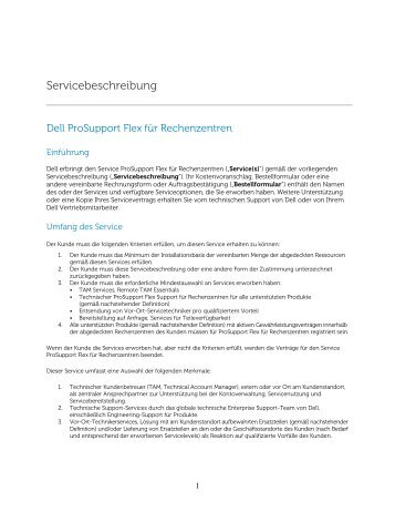 Servicebeschreibung - Dell