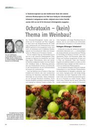 Ochratoxin – (kein) Thema im Weinbau? - Der Deutsche Weinbau