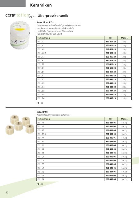 Zahntechnik 2013 / 2014 - DENTAURUM