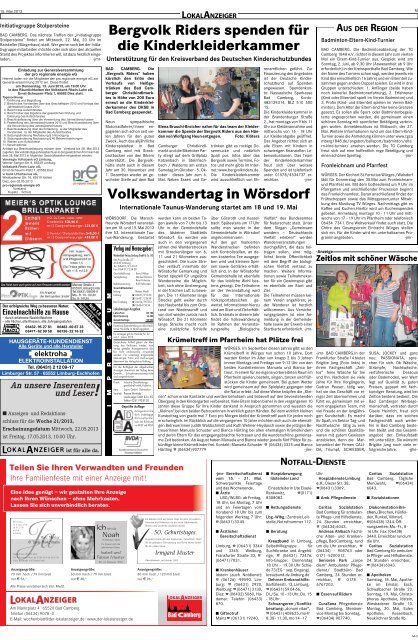 KW 20 | 15.05.2013 - Der Lokalanzeiger