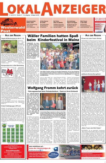 KW 31 | 31.07.2013 - Der Lokalanzeiger