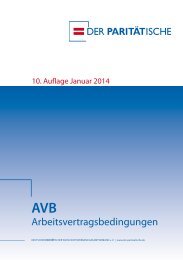 AVB-Auflage10-web-01.pdf - Der Paritätische Wohlfahrtsverband