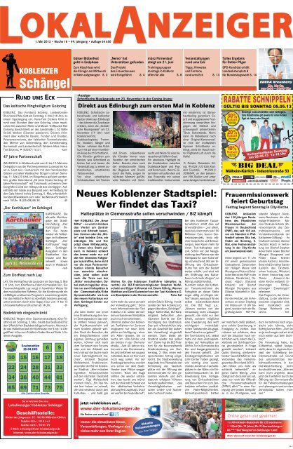 KW 18 | 01.05.2013 - Der Lokalanzeiger