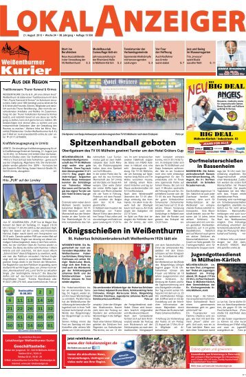 KW 34 | 21.08.2013 - Der Lokalanzeiger