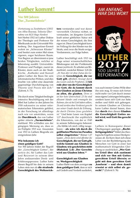 Ausgabe 2-2013 - Evangelische Kirchengemeinde Hirschberg ...