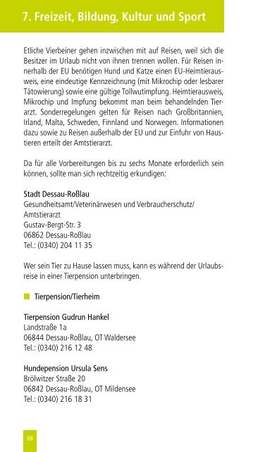 Ratgeber für Senioren 2013 - Dessau-Roßlau