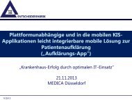 Plattform unabhängige und in die mobilen KIS-Applikationen leicht ...