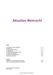 Aktuelles Weinrecht - Deutsches Weininstitut