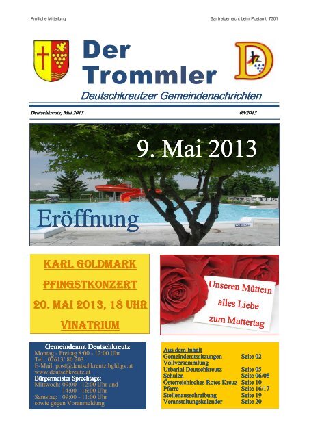 Trommler Mai 2013 - Deutschkreutz