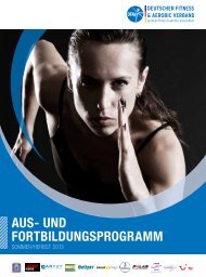 Aus- und FortbildungsprogrAmm - Deutscher Fitness und Aerobic ...