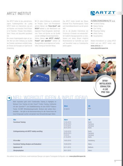 Aus- und FortbildungsprogrAmm - Deutscher Fitness und Aerobic ...