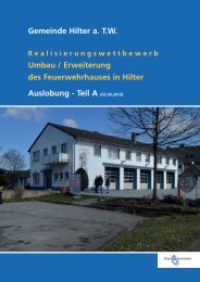Gemeinde Hilter a. TW Umbau / Erweiterung des Feuerwehrhauses ...