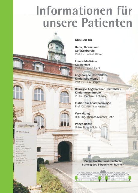 Download (PDF, 5 MB) - Deutsches Herzzentrum Berlin