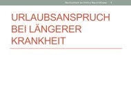 Urlaubsanspruch bei längerer Krankheit - DiAG, Muenster ...