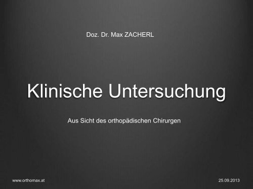 Klinische Untersuchung - Diagnostikum - Graz