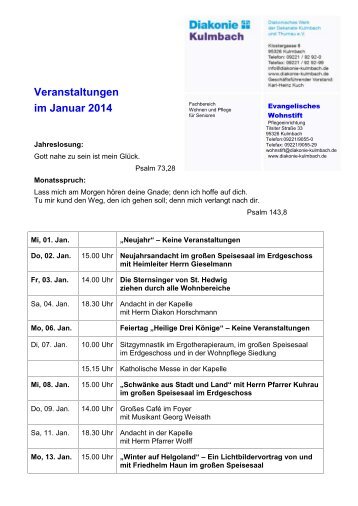 Senioren- und Pflegeheim “Evangelisches Wohnstift” - Diakonie ...