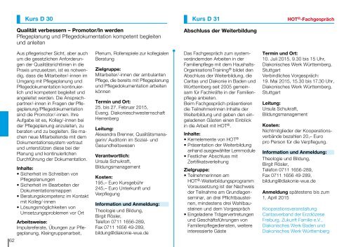 K u r s b u c h 2 0 1 4 - Diakonie Württemberg