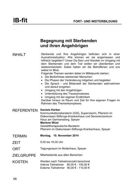 IB-fit - Diakonissen Speyer-Mannheim