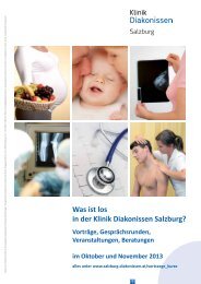 Was ist los in der Klinik Diakonissen Salzburg? - Evangelisches ...