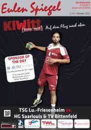 Friesenheim vs. HG Saarlouis & TV Bittefeld (pdf, 5,12 MB) - TSG ...